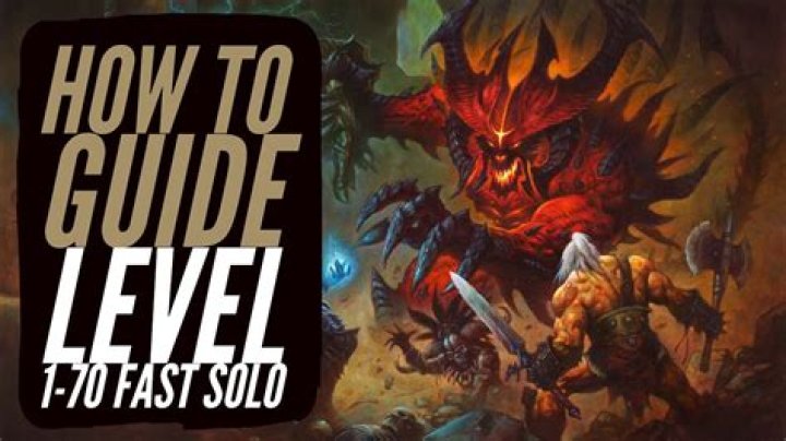 Diablo 3 how to level up fast