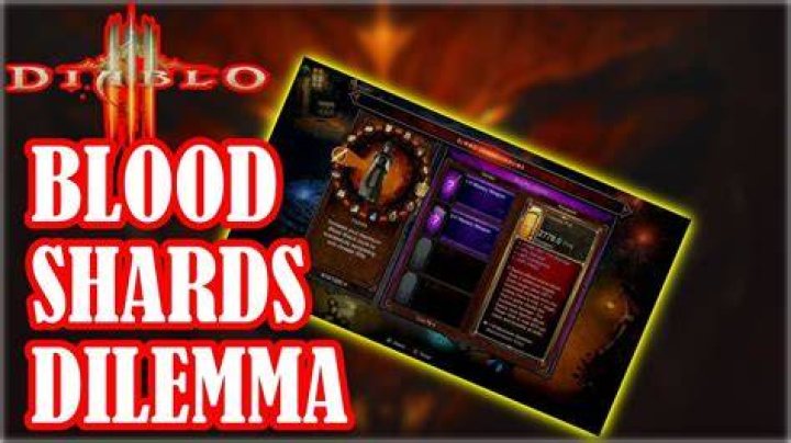 Diablo 3 what to do with blood shards