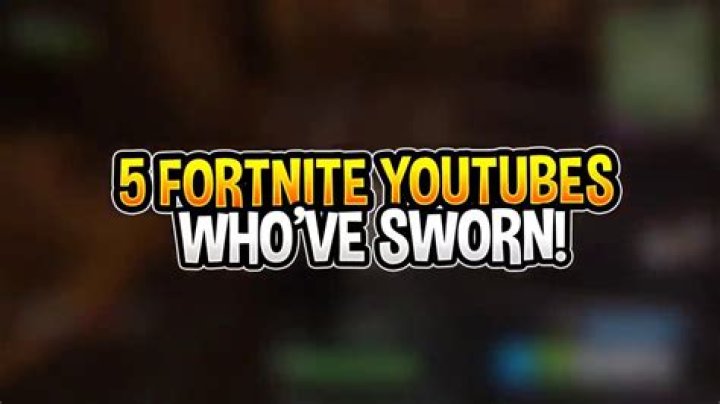 Five fortnite youtubers who have sworn