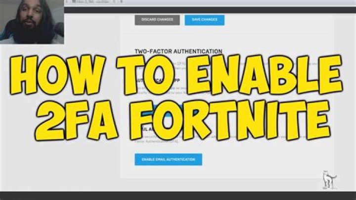 Fortnite how to enable 2fa