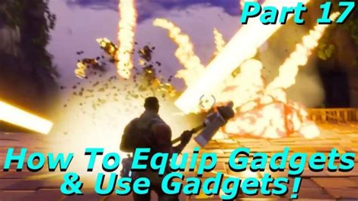 Fortnite how to equip gadgets