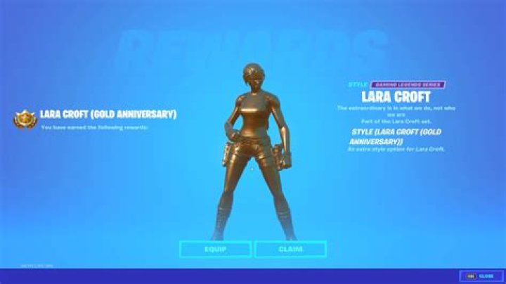 Fortnite how to get gold lara croft