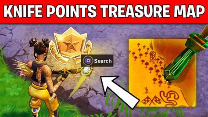 Fortnite search where the knife points
