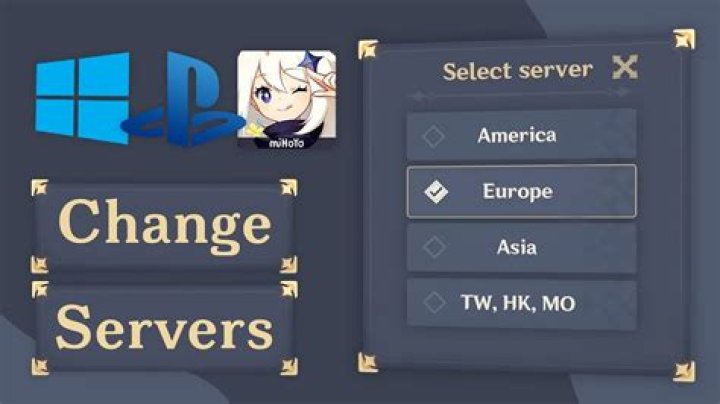 Genshin impact how to change server on ps4