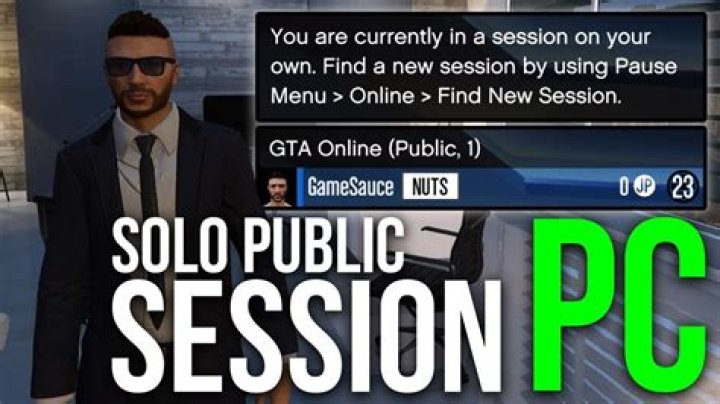 Gta online how to get a solo public session