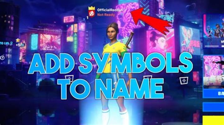 How do i reveal the command symbol in fortnite