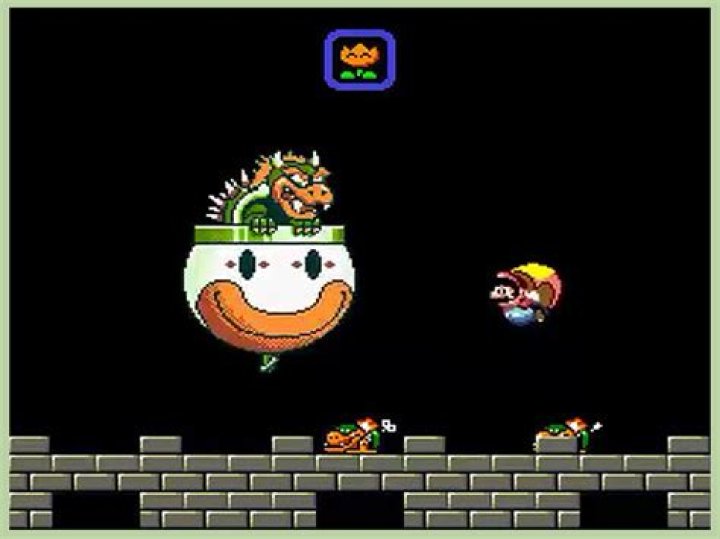 How do you beat bowser in super mario world