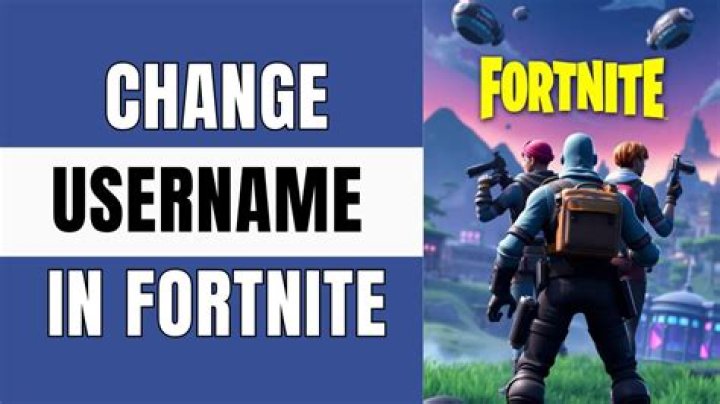 How do you change your username on fortnite