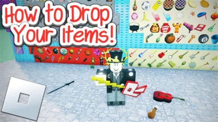 How do you drop items in roblox