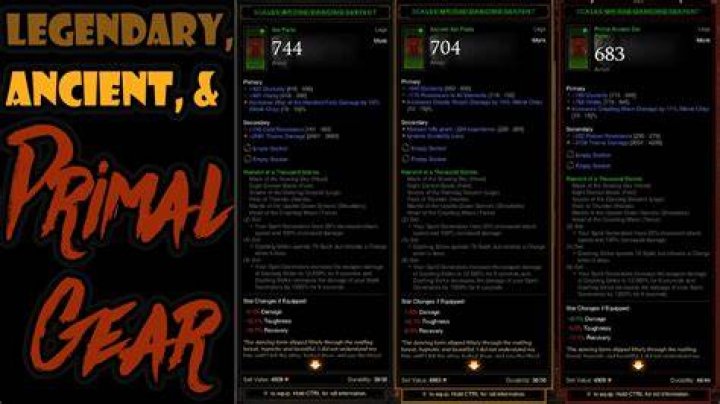 How do you get primal ancient gear in diablo 3