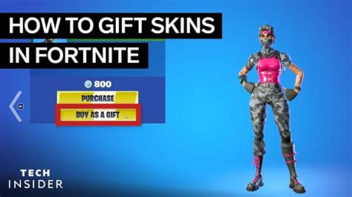 How do you gift a skin in fortnite