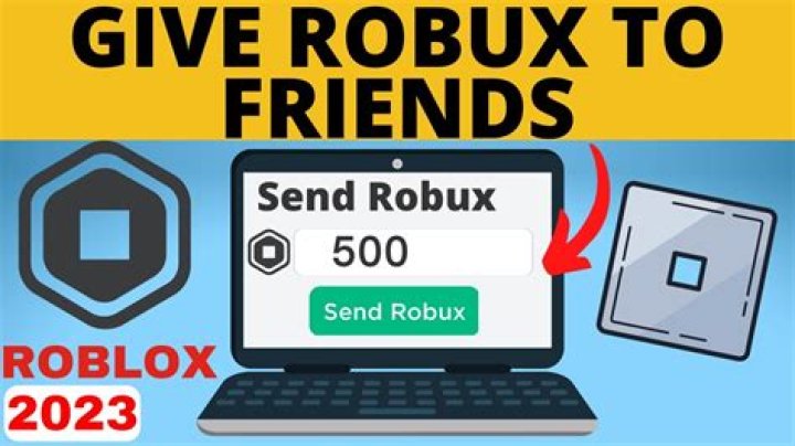 How do you give people robux on roblox