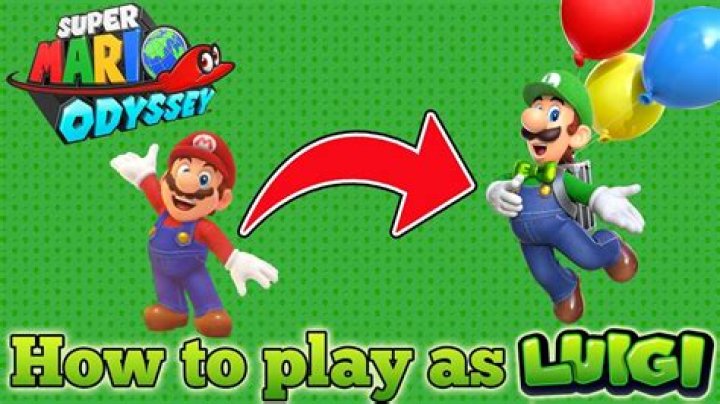 How do you play as luigi in super mario odyssey