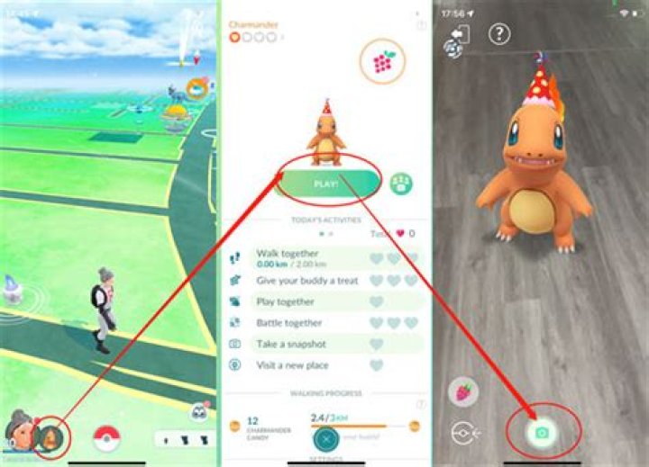How do you take a snapshot on pokemon go