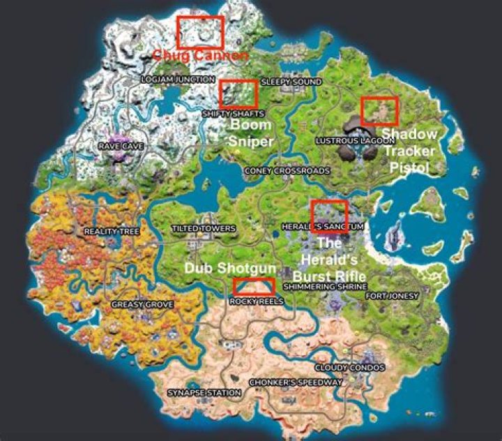 How many mythics are in fortnite chapter 3