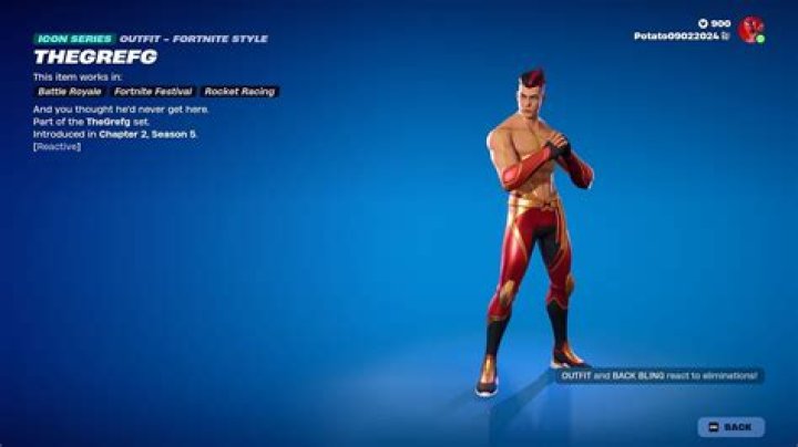 How many points to get grefg skin fortnite