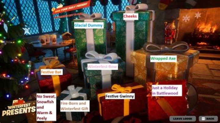How many presents in fortnite