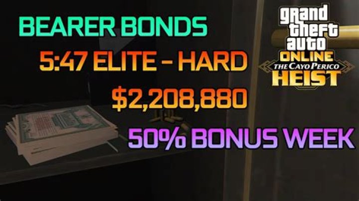 How much are bearer bonds worth gta 5