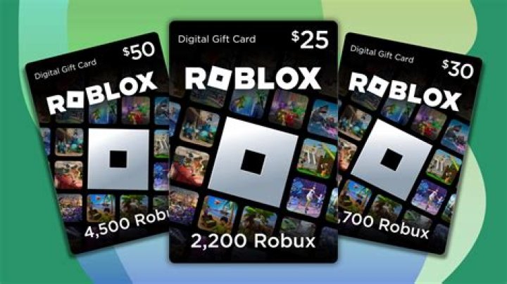 How much does a roblox gift card cost