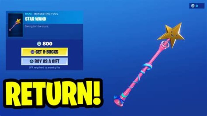 How much is the star wand in fortnite
