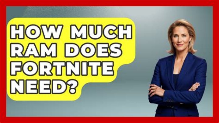 How much ram does fortnite need