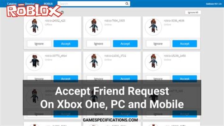 How to accept a friend request on roblox xbox one