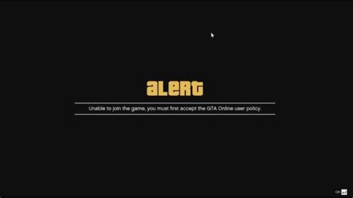 How to accept the gta online user policy