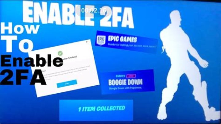 How to activate 2fa fortnite
