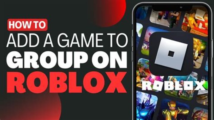 How to add a game to your group on roblox
