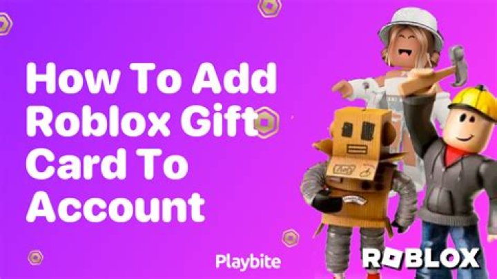 How to add roblox gift card to account