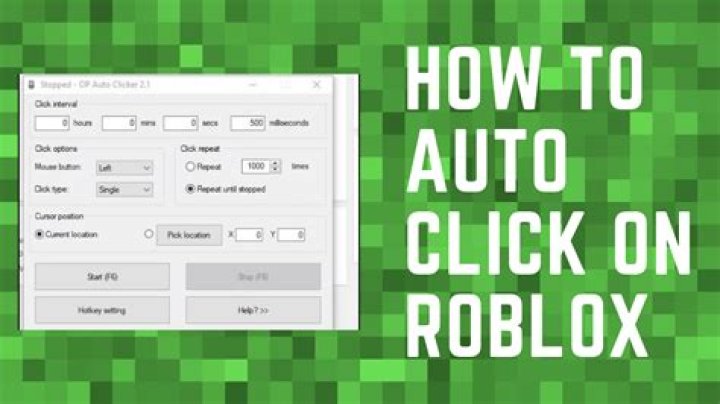 How to auto click on roblox
