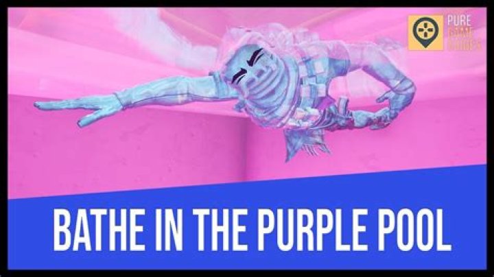 How to bathe in purple pool fortnite
