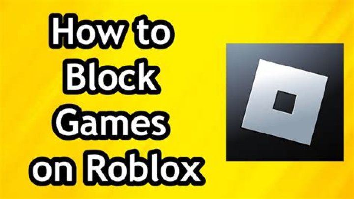 How to block games on roblox