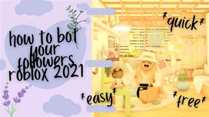 How to bot your followers on roblox