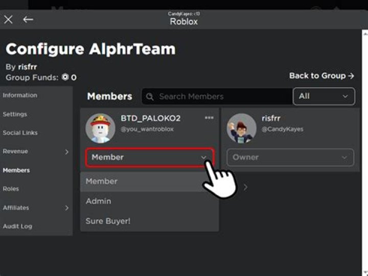 How to change a group name on roblox