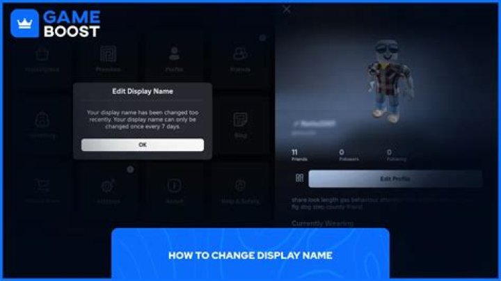 How to change display name on roblox mobile