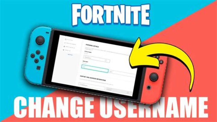 How to change fortnite username on switch