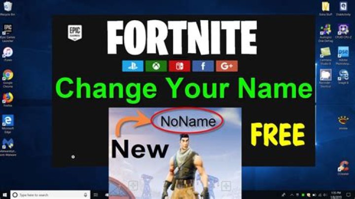 How to change my name on fortnite