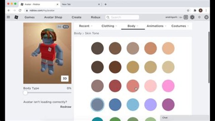 How to change skin color in roblox