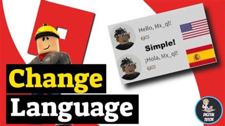 How to change the language on roblox