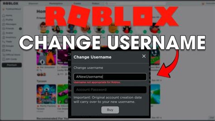 How to change username in roblox