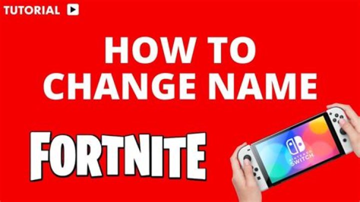 How to change your name in fortnite on switch