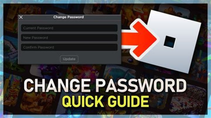 How to change your password in roblox