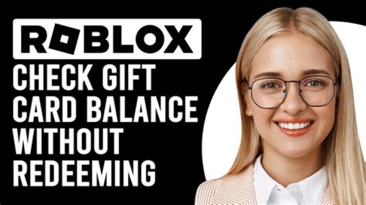 How to check roblox gift card balance without redeeming