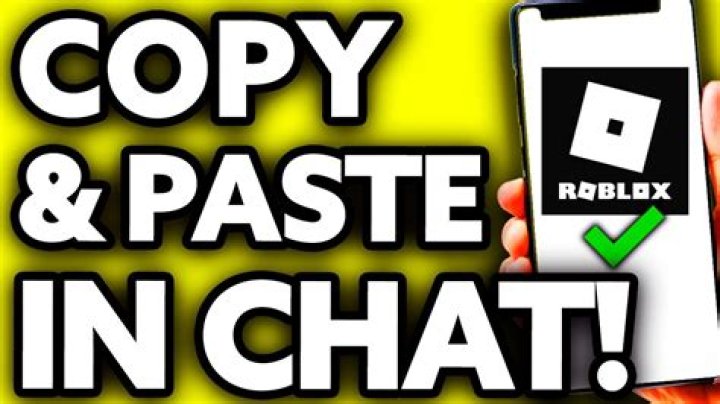 How to copy and paste in roblox