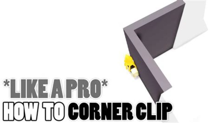 How to corner clip in roblox