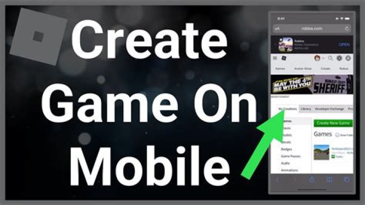 How to create a roblox game on mobile