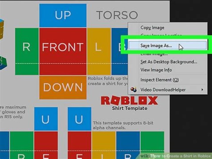 How to create a shirt in roblox