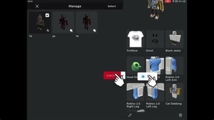 How to delete avatars on roblox