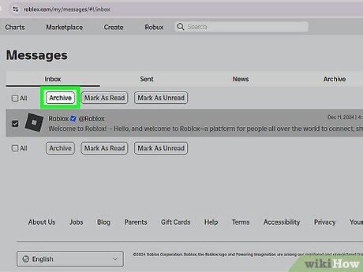 How to delete roblox messages